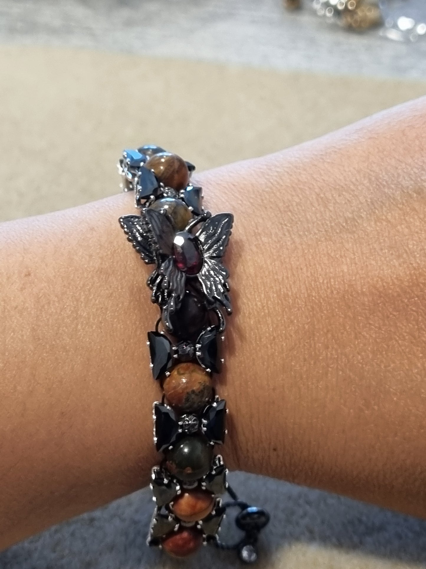 Crystal and Stone Bracelets