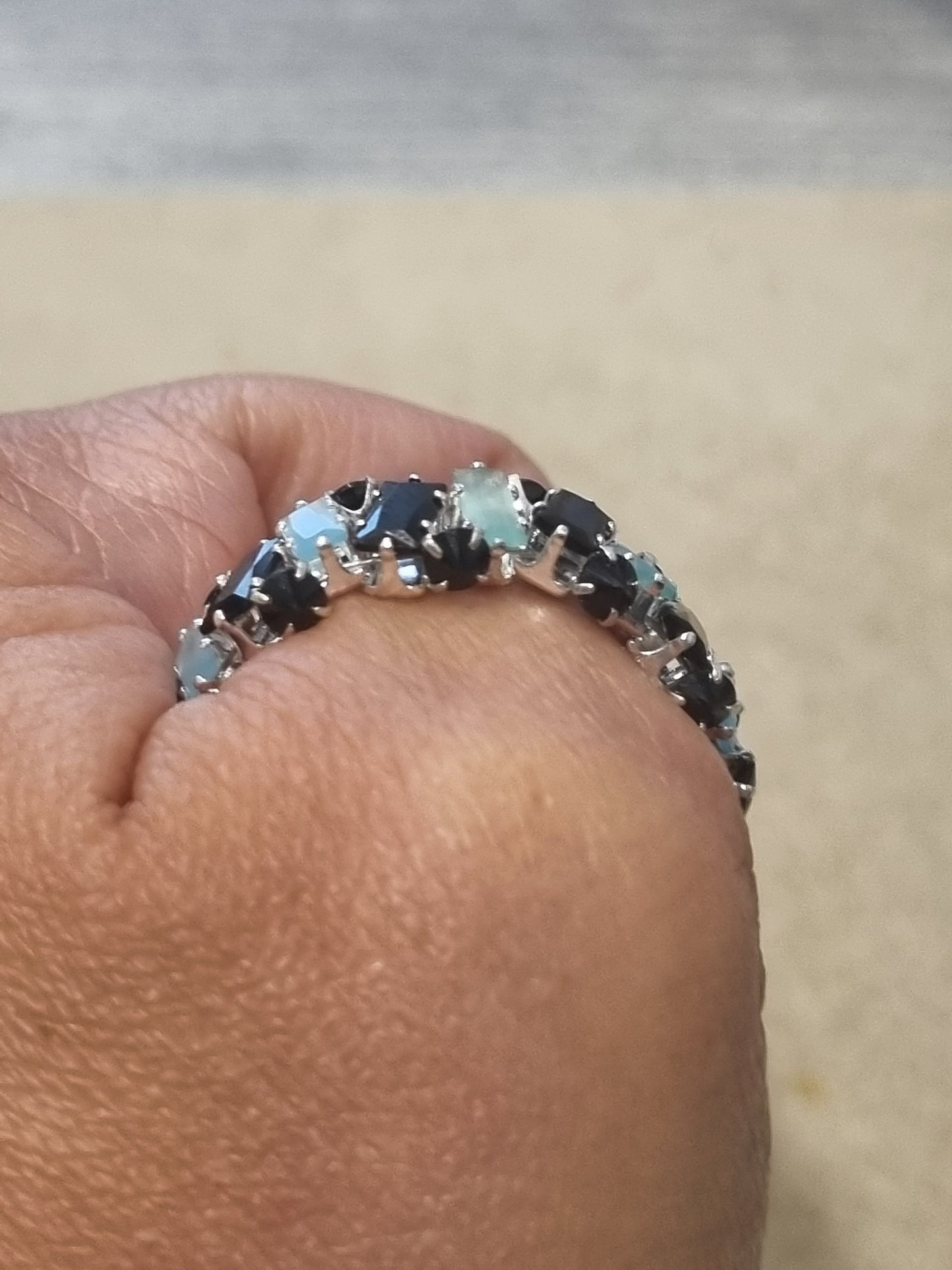 Beaded Crystal Rings