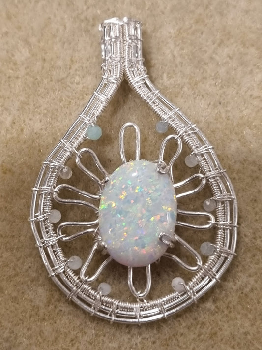 Star Rise Opal Pendant