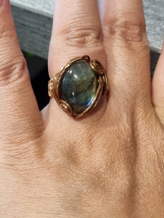 Labradorite Ring - Size 7