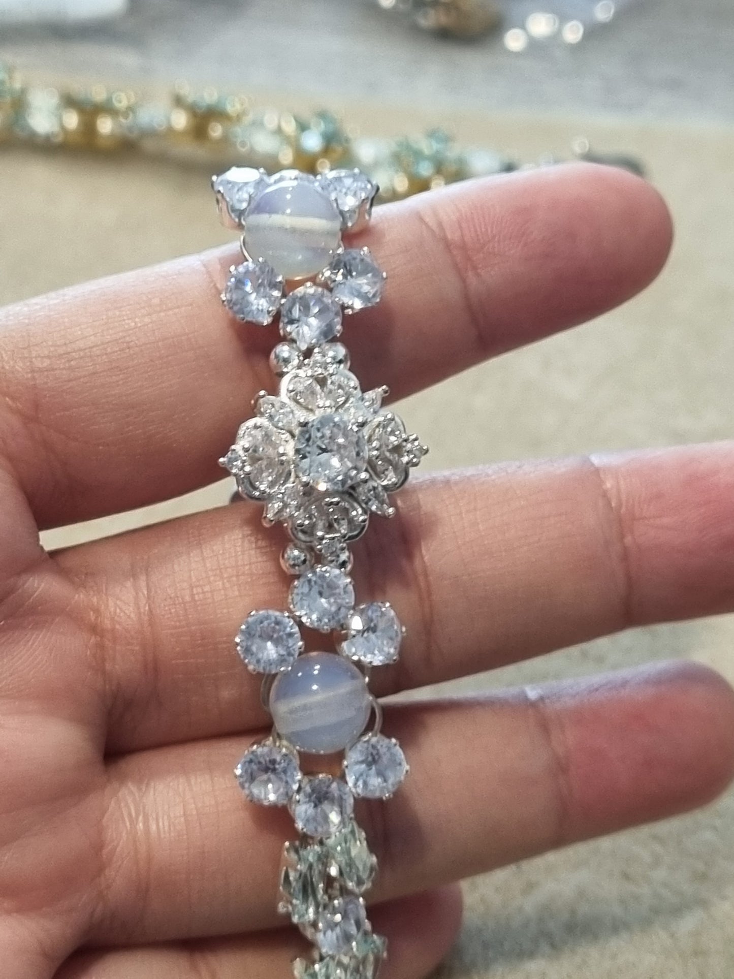 Crystal and Stone Bracelets