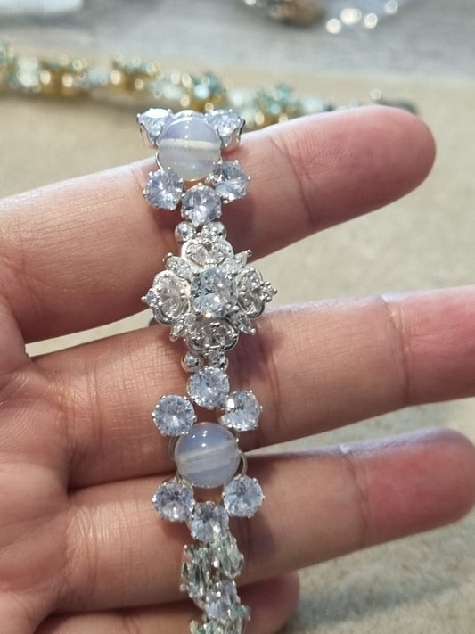 Crystal and Stone Bracelets