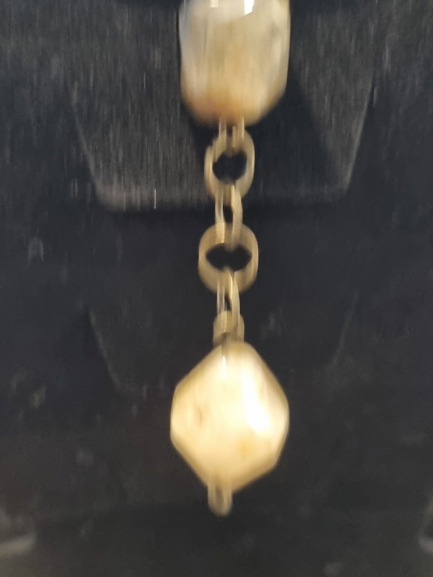 Onyx and Larvikite Butterfly Necklace