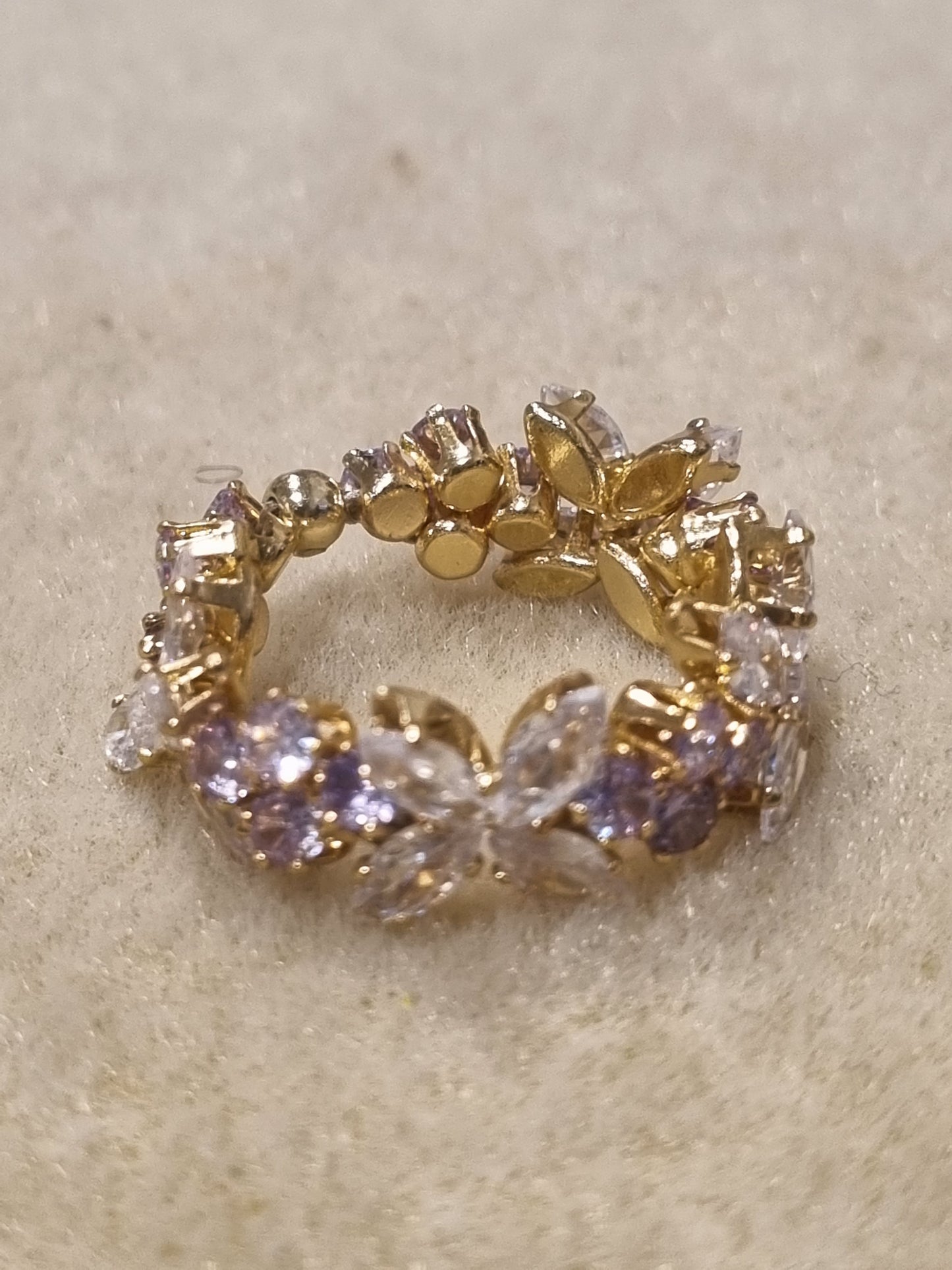 Beaded Crystal Rings