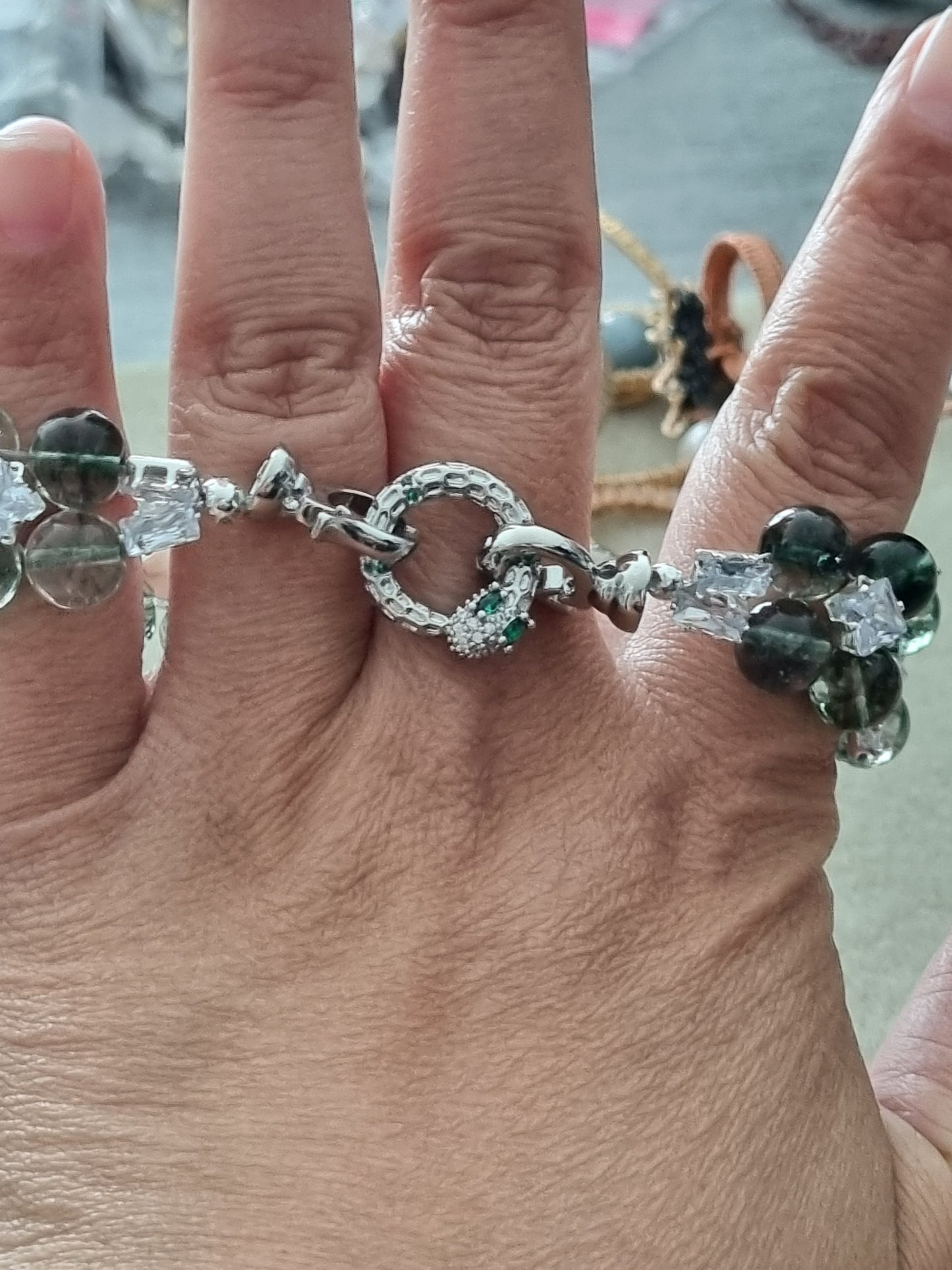 Crystal and Stone Bracelets