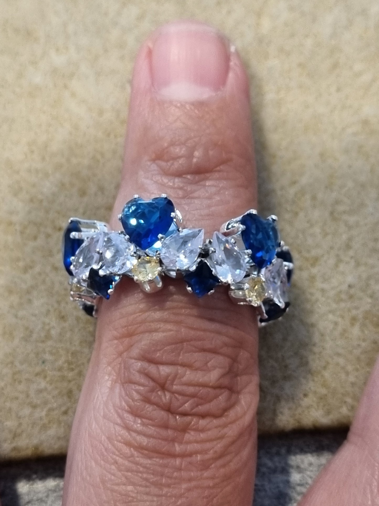 Beaded Crystal Rings