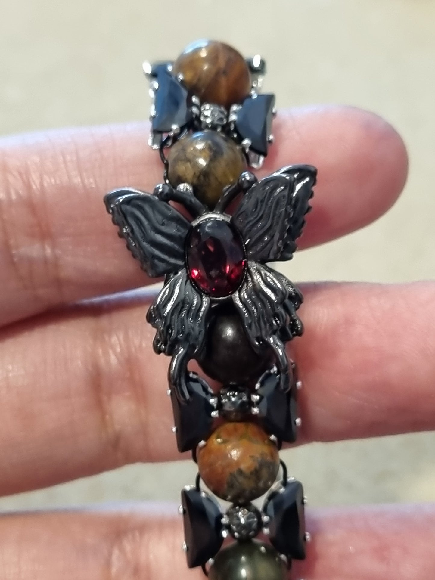 Crystal and Stone Bracelets