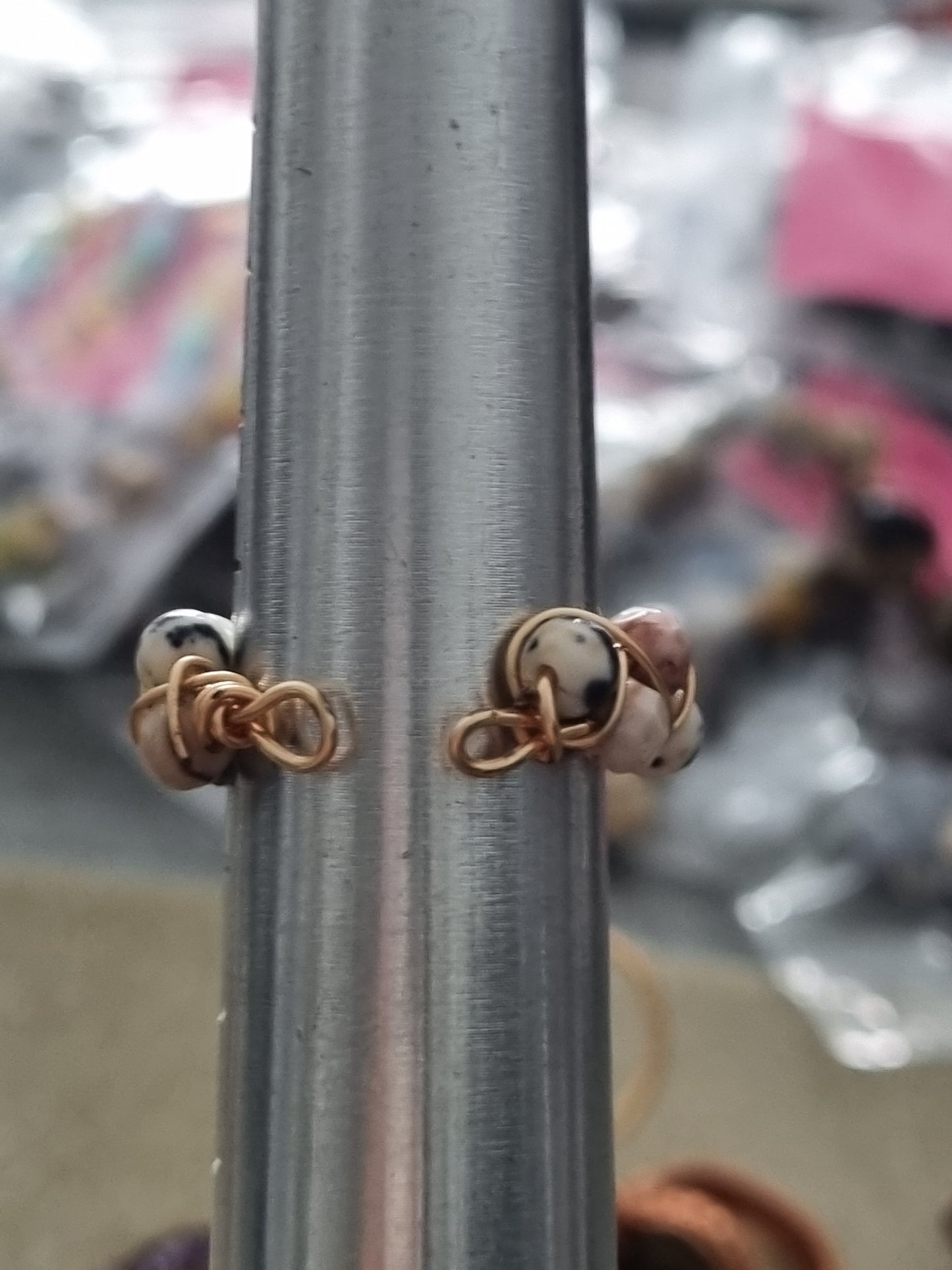 Braided Polychrome Jasper - Size 8.5 Adjustable