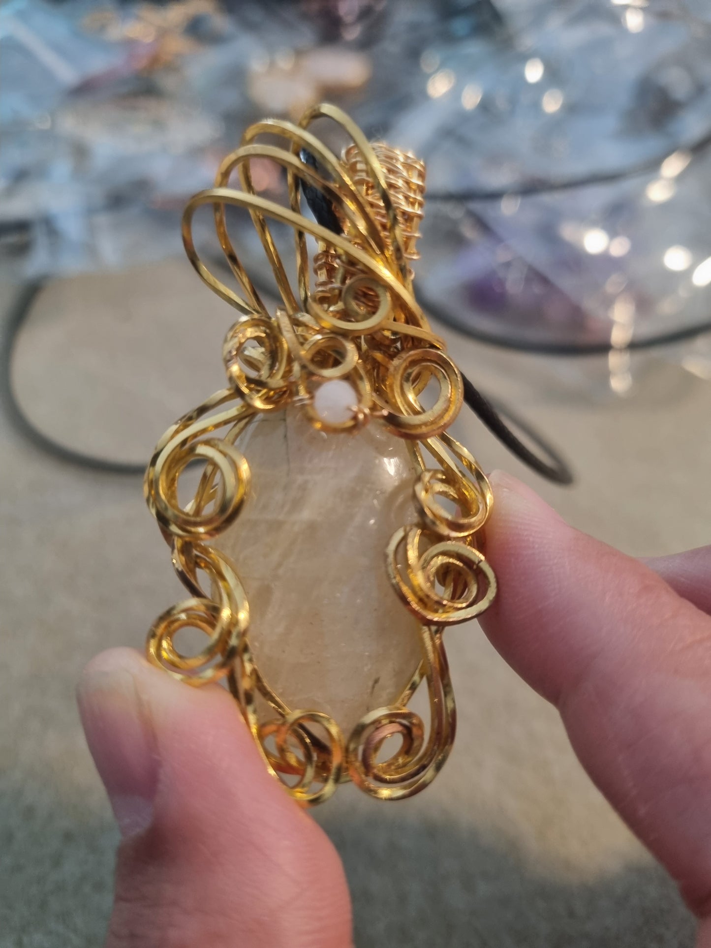 Cracked Yellow Moonstone