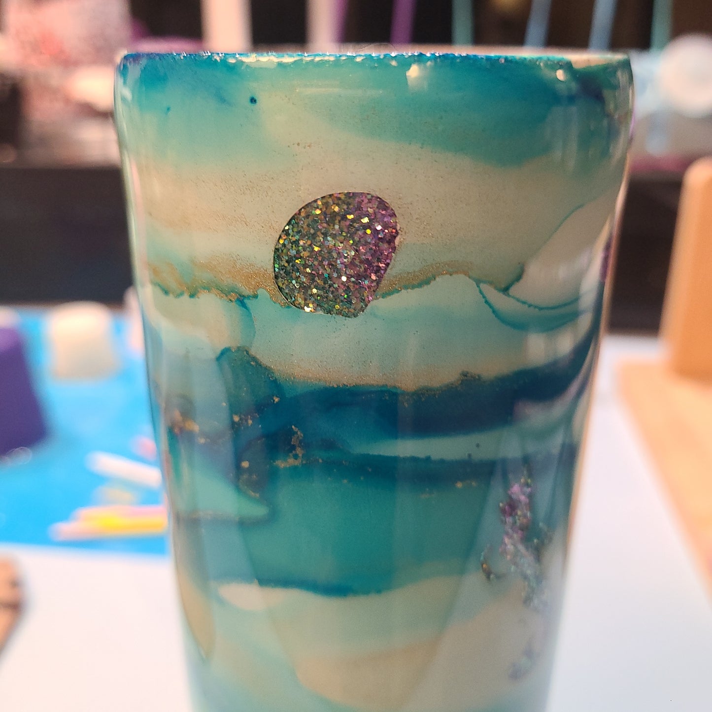 Mermaid - Watercolor Peekaboo