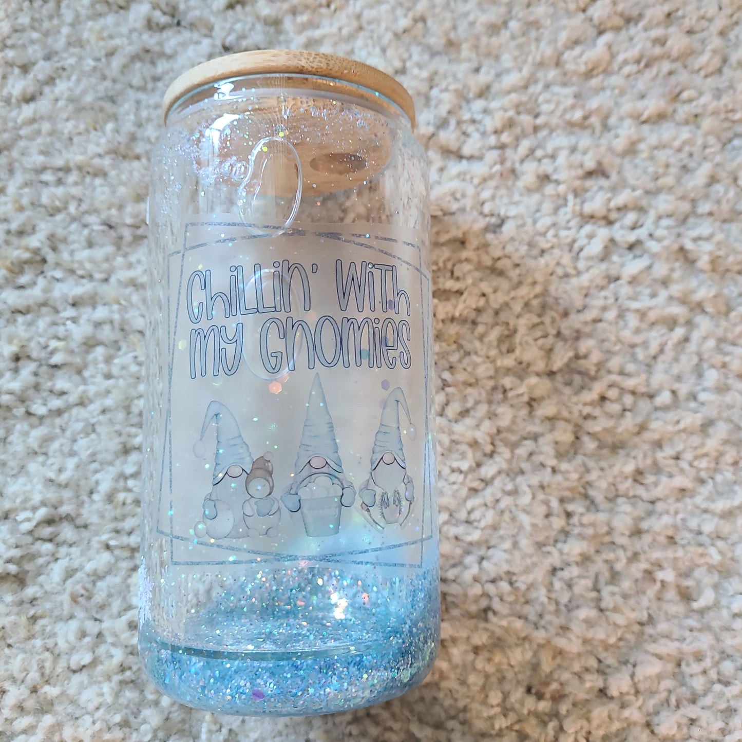 Chillin' with My Gnomies - 12 Oz Glass Snowglobe