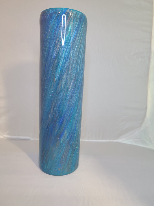 Blue, Teal and Gray - Hatching