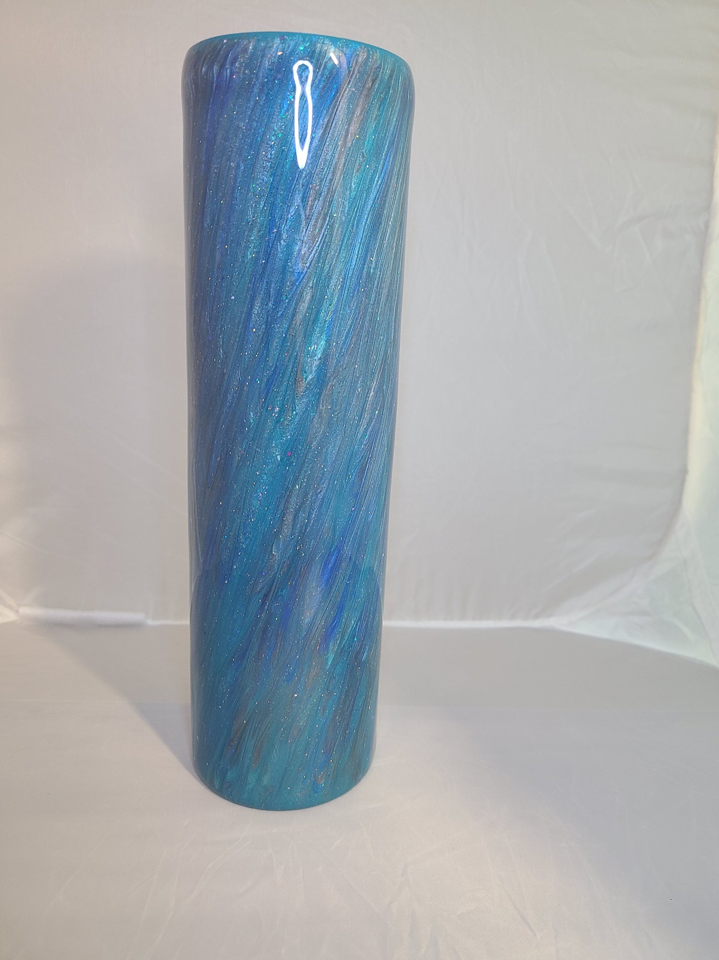 Blue, Teal and Gray - Hatching