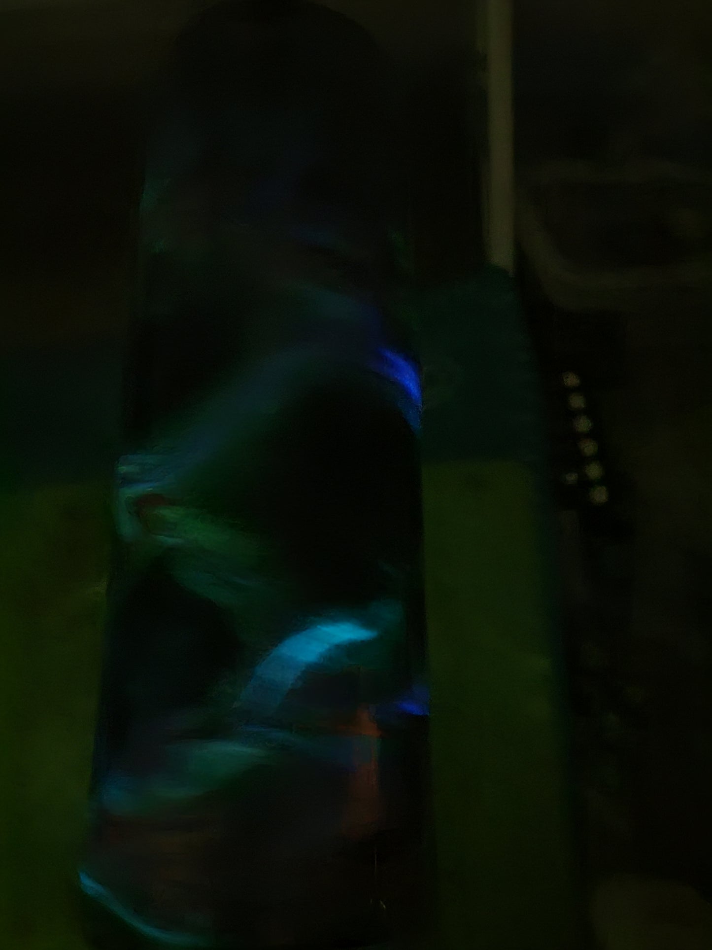 Green, Purple and Gold - Ink Swirl