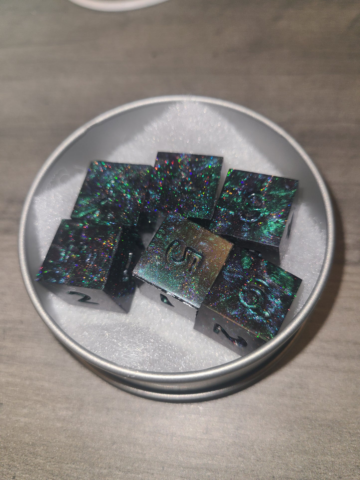 Purple and Green Burst - Dirty Pour