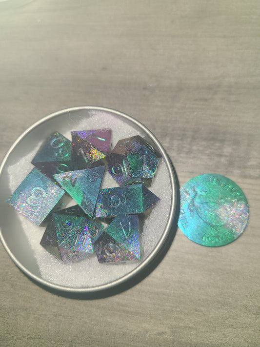 Purple and Green Shift - Pigment Paint