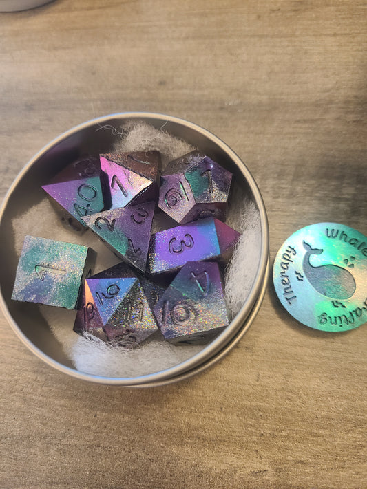 Purple and Green Shift - Pigment Paint