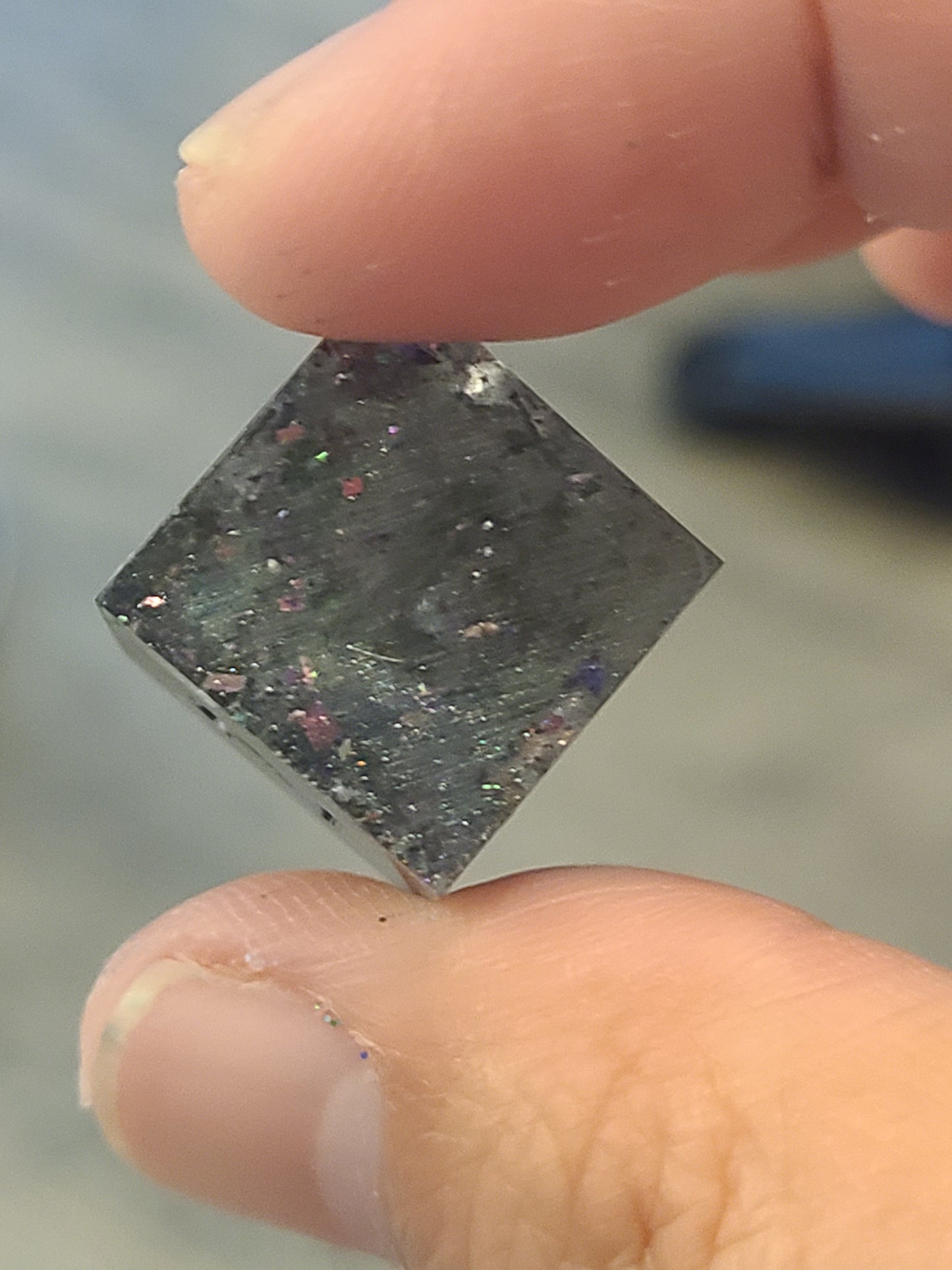 Pink and Green Glitter Dice