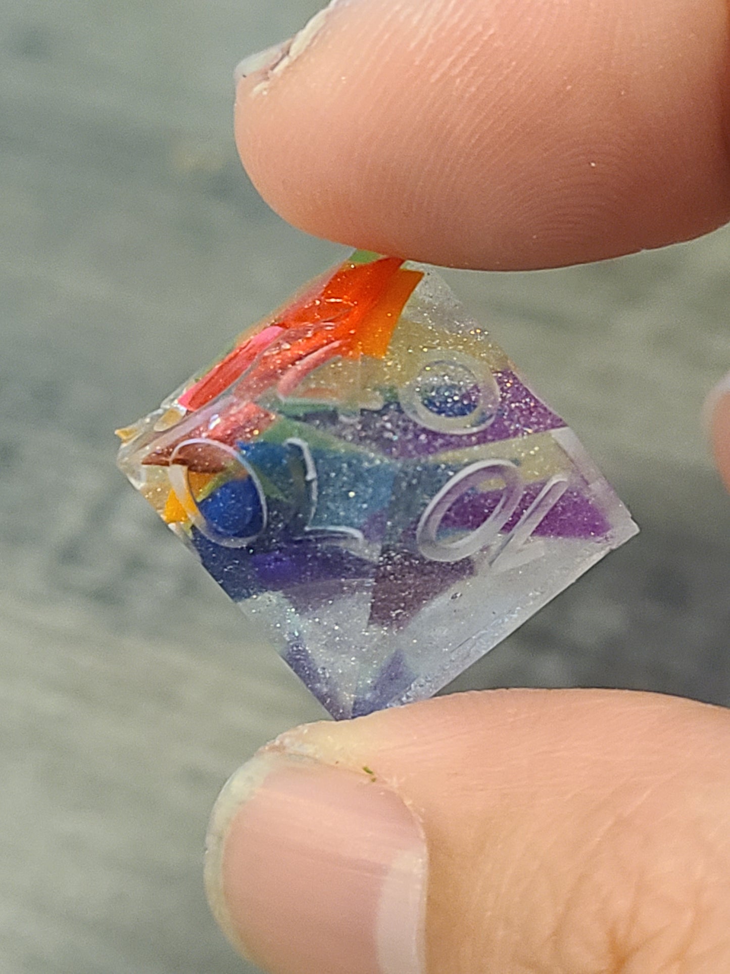 Rainbow Confetti RAW BROKEN SET