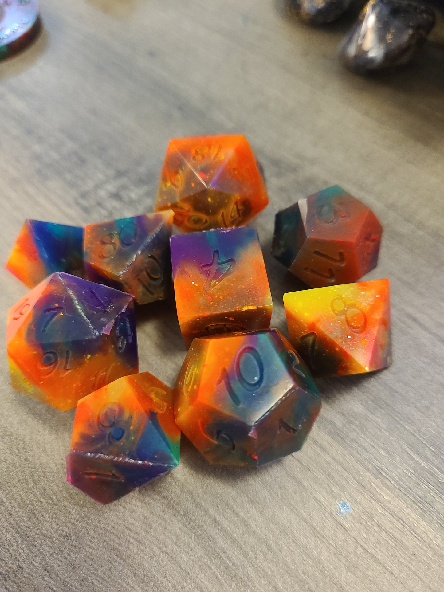 Neon Rainbow RAW BROKEN SET