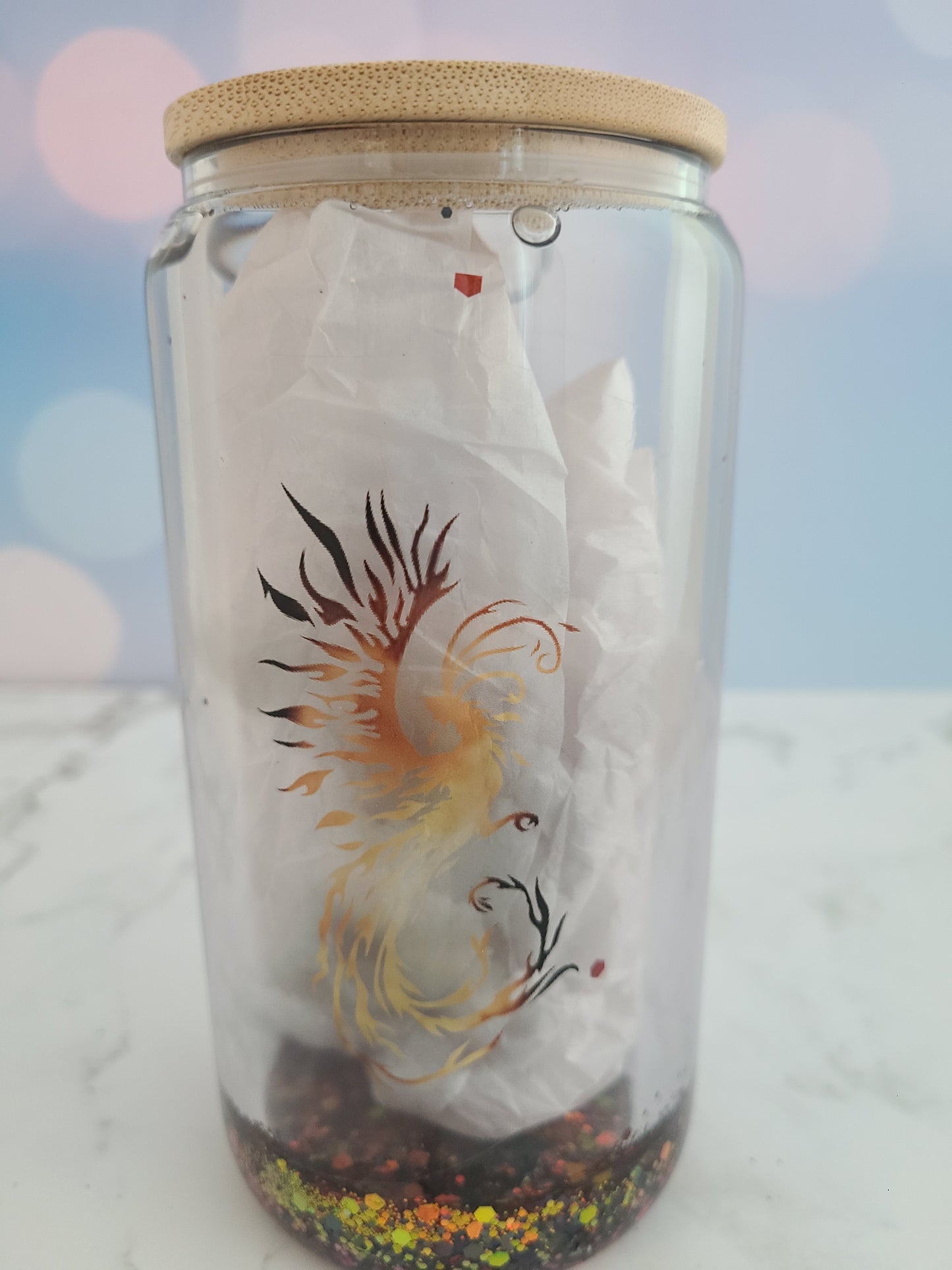 Phoenix Rising - 12 Oz Glass Snowglobe