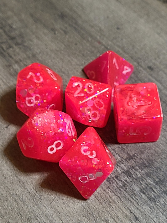 Glow in the Dark Neon Pink -  RAW BROKEN SET
