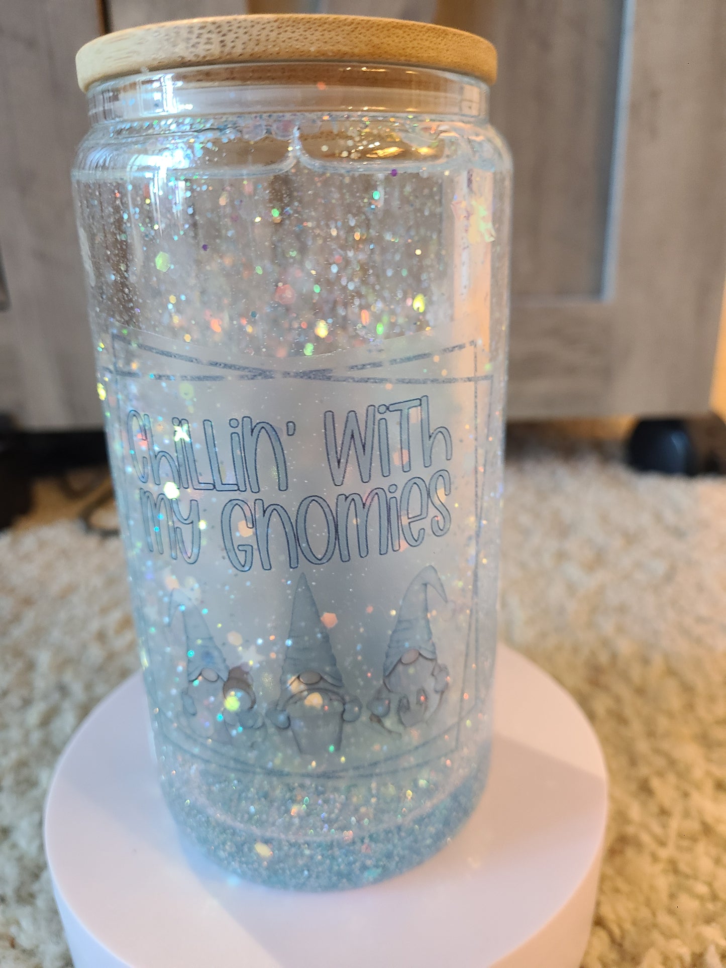 Chillin' with My Gnomies - 12 Oz Glass Snowglobe