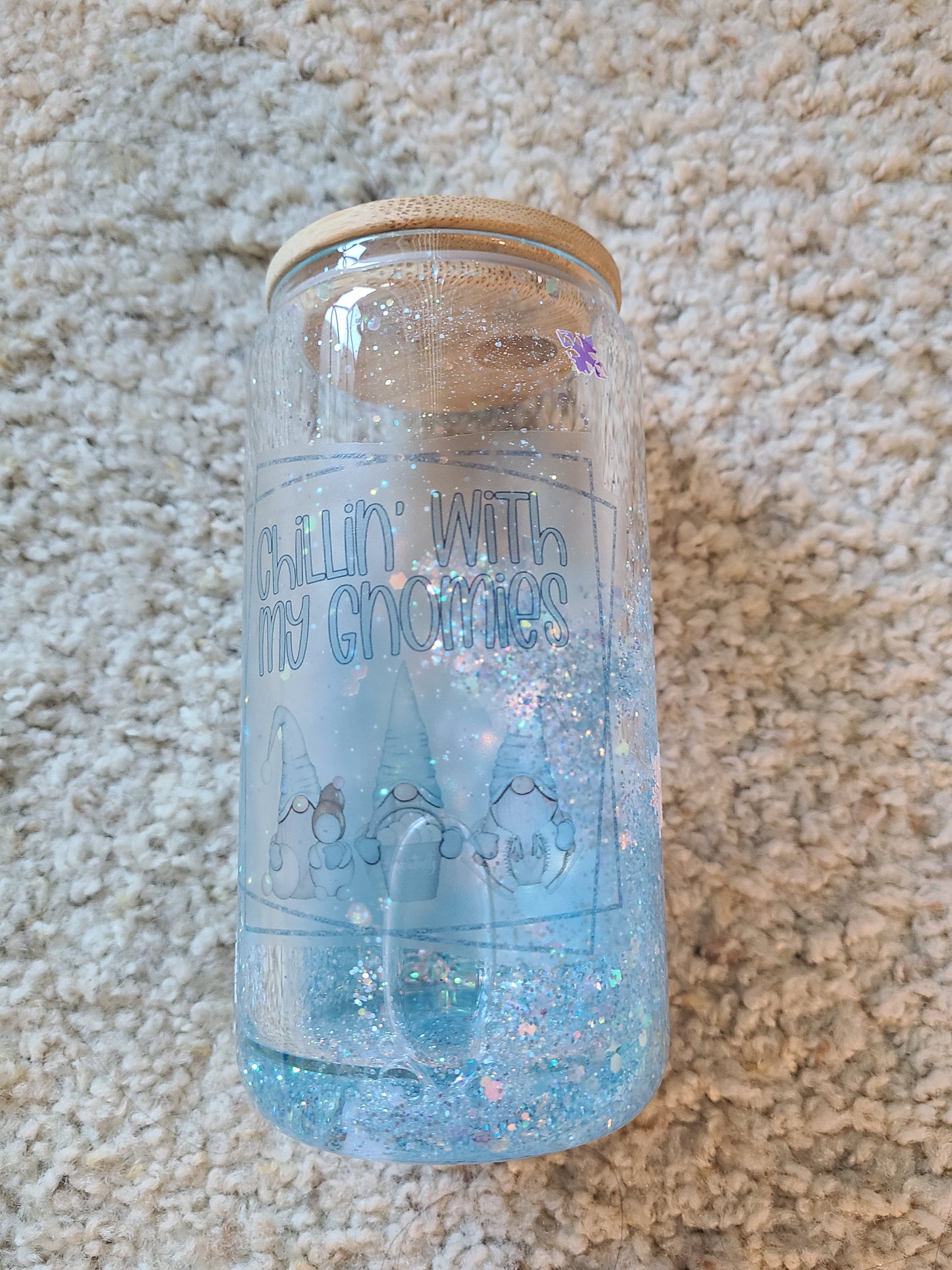 Chillin' with My Gnomies - 12 Oz Glass Snowglobe