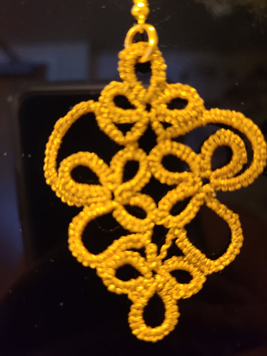 Lantern Tatted Earrings