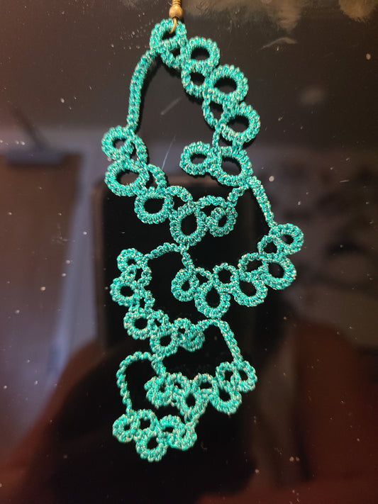 Waterfall Teardrops Tatted Earrings