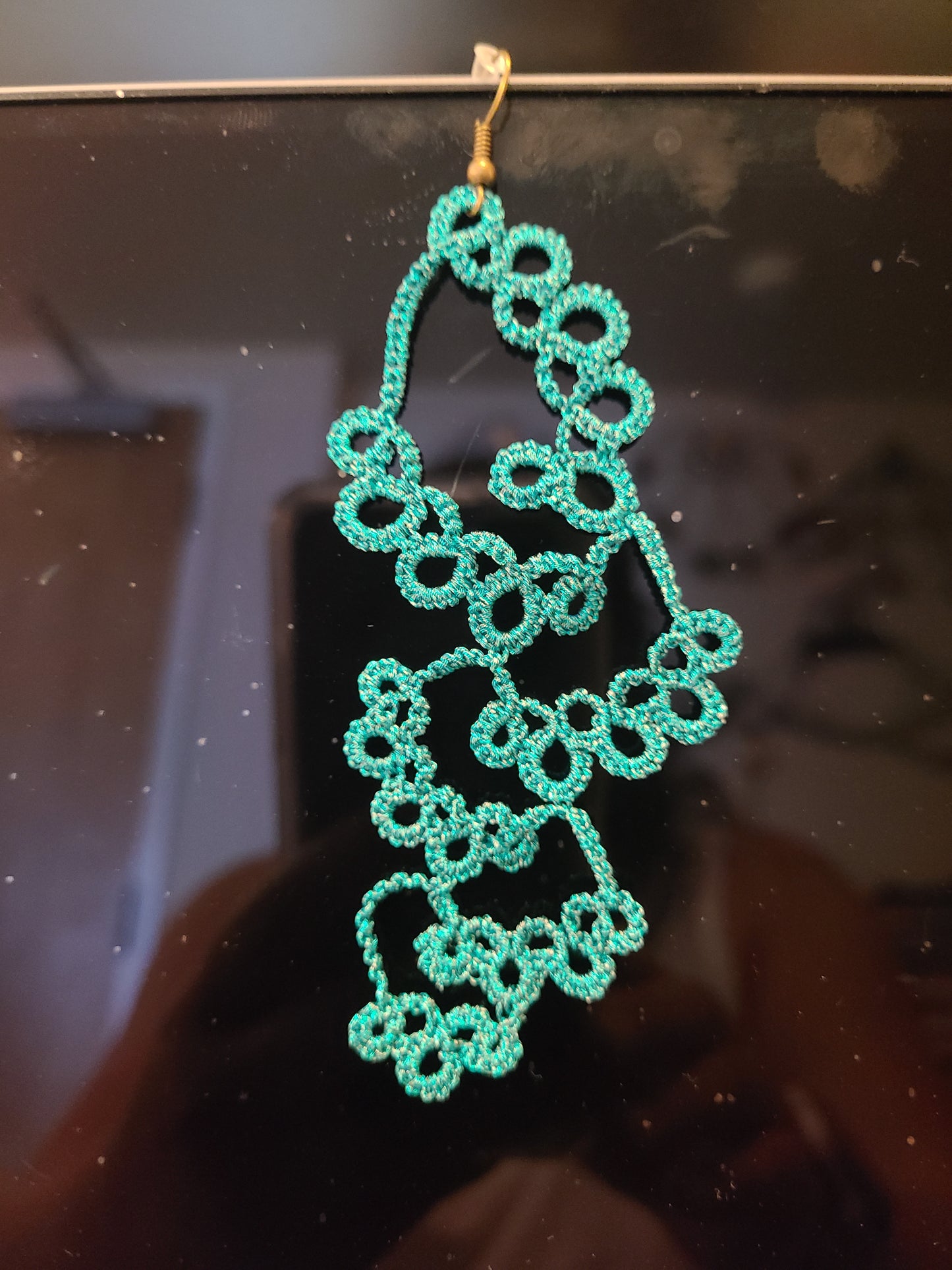 Waterfall Teardrops Tatted Earrings