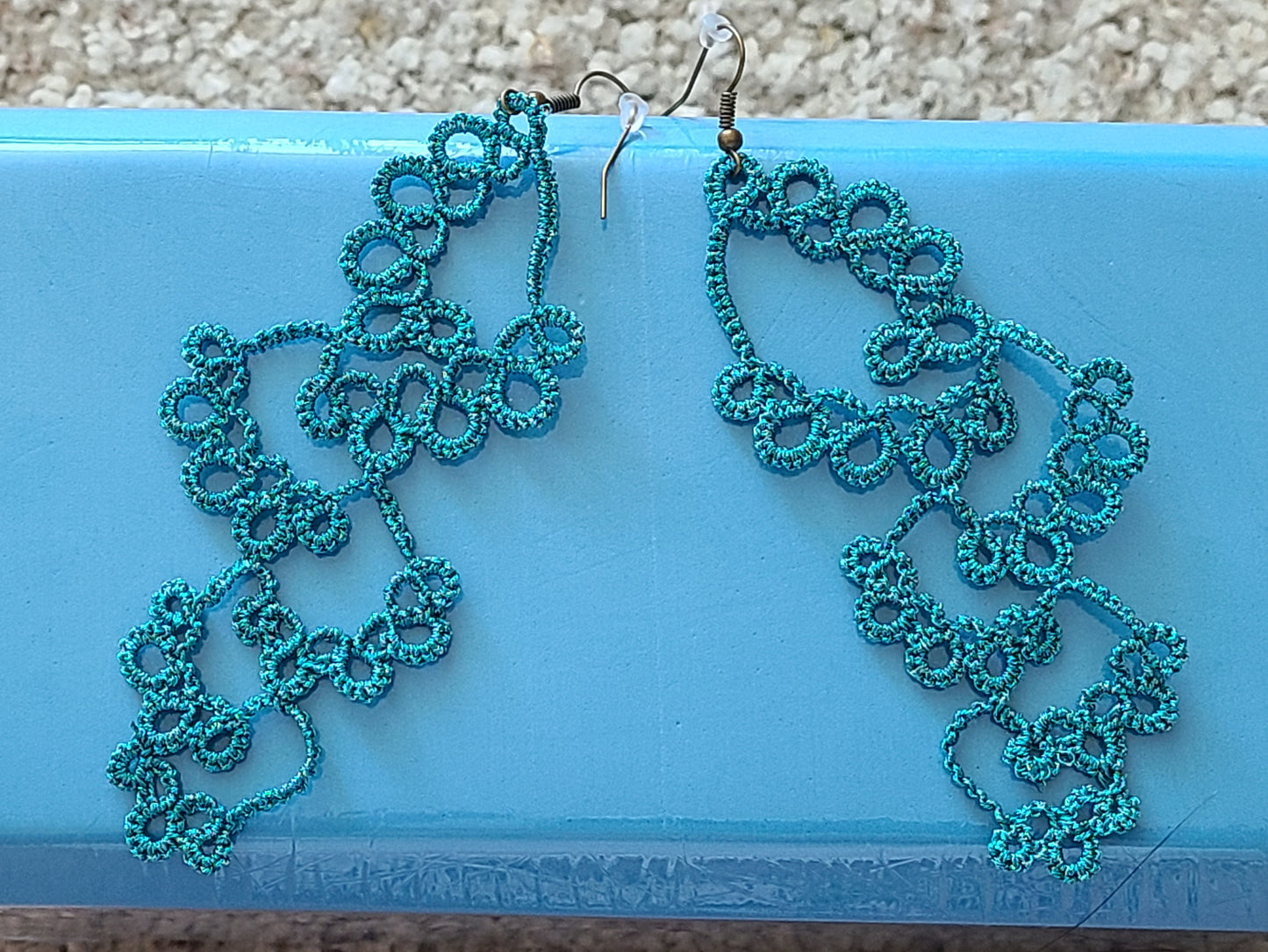 Waterfall Teardrops Tatted Earrings