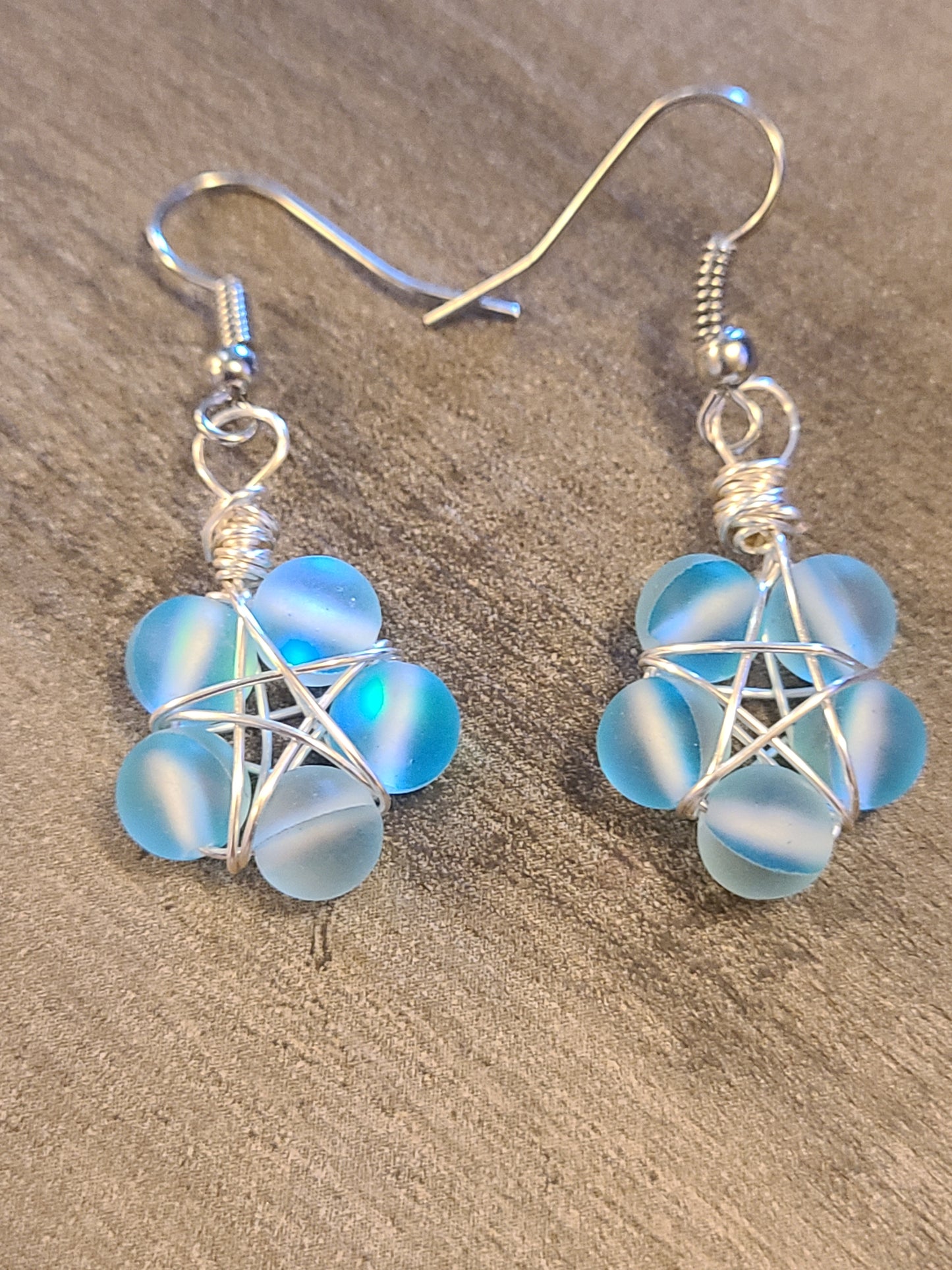 Gemstone Star Earrings