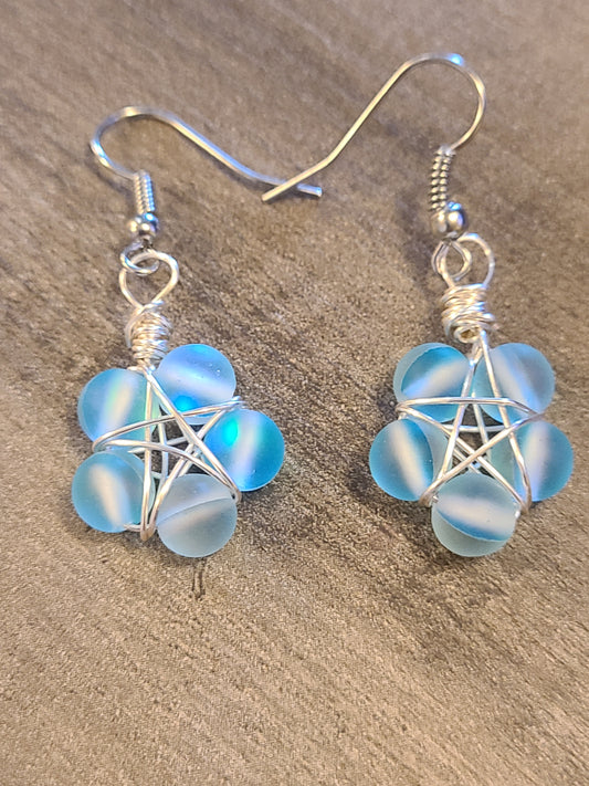 Gemstone Star Earrings