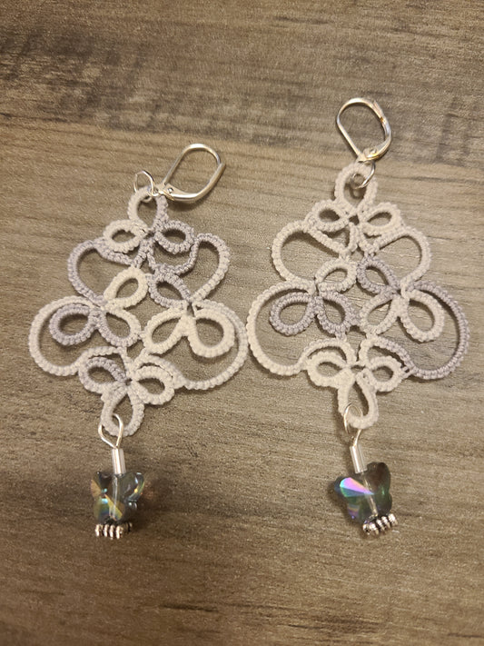 Lantern Earrings with Butterfly