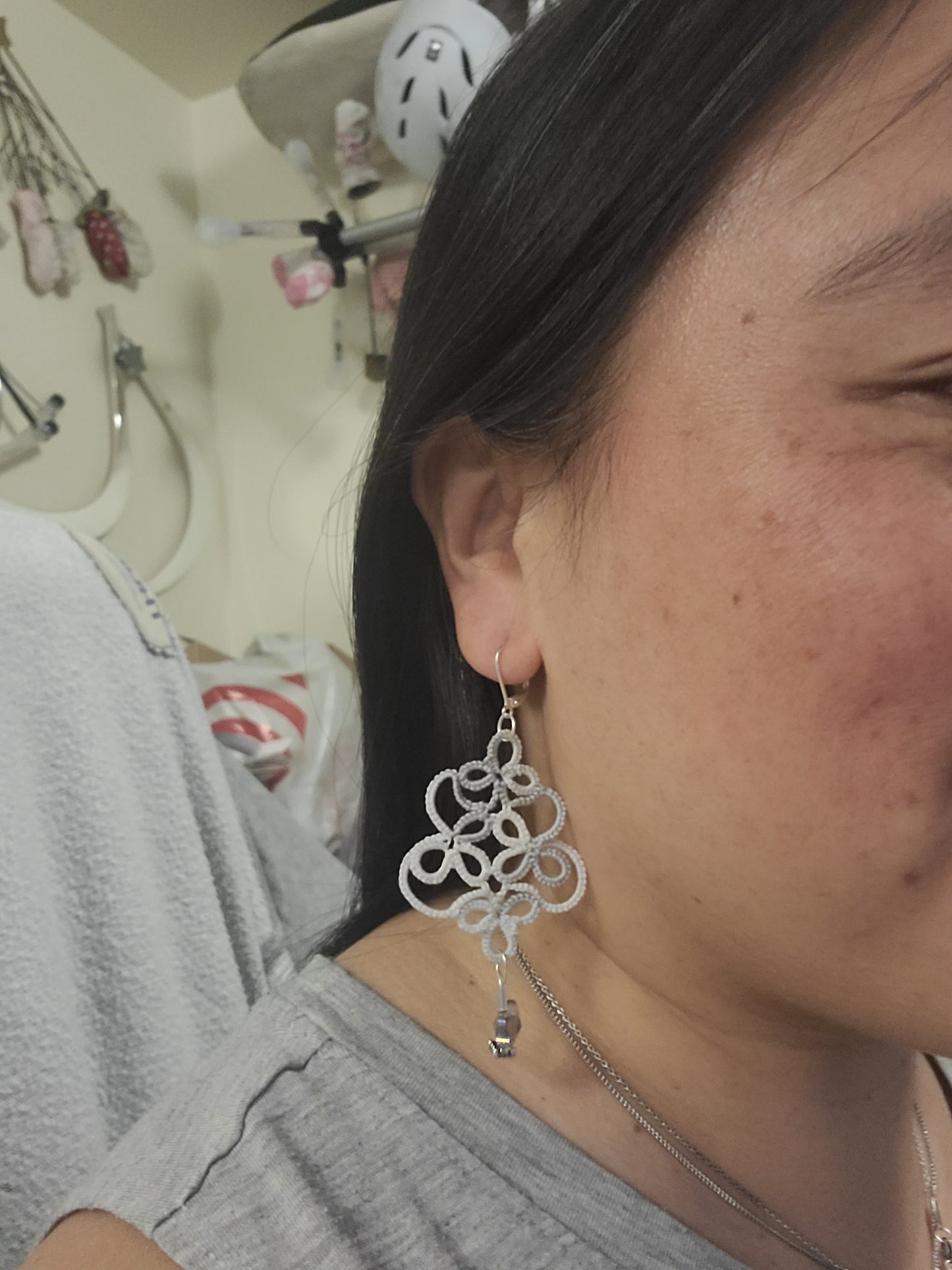 Lantern Earrings with Butterfly