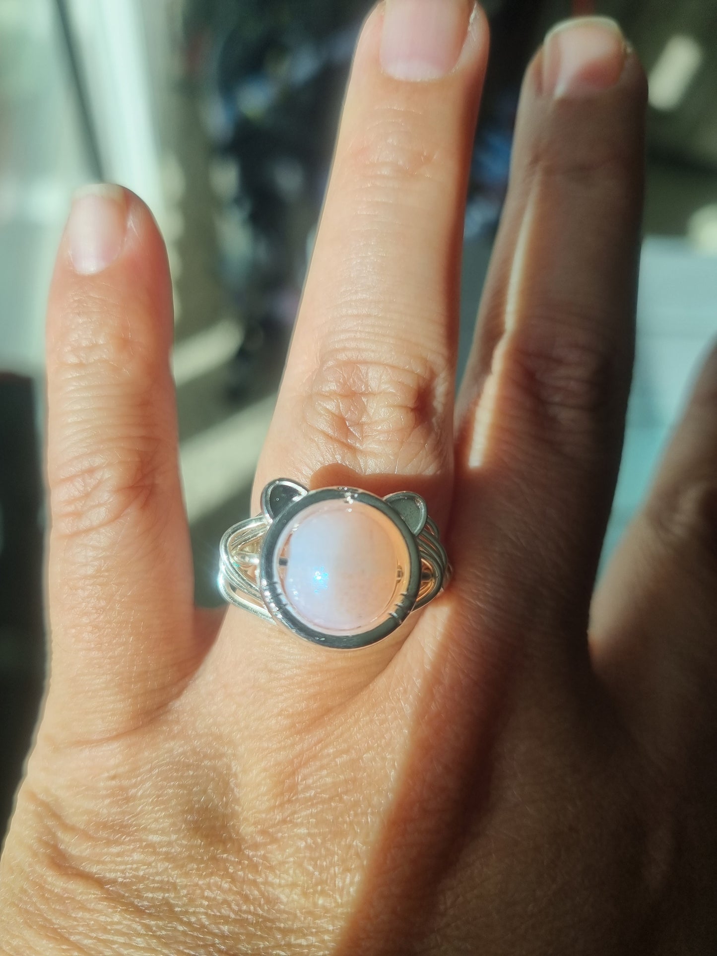 Pink Bear Fidget Ring