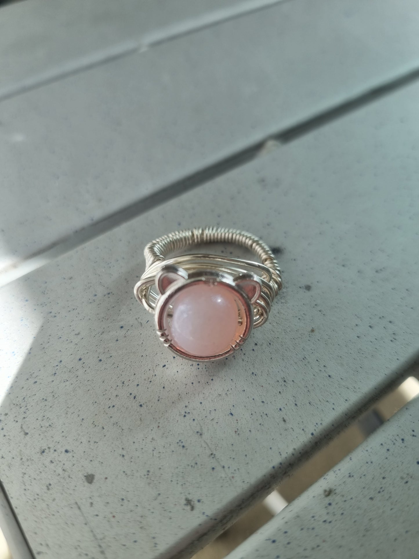 Pink Bear Fidget Ring