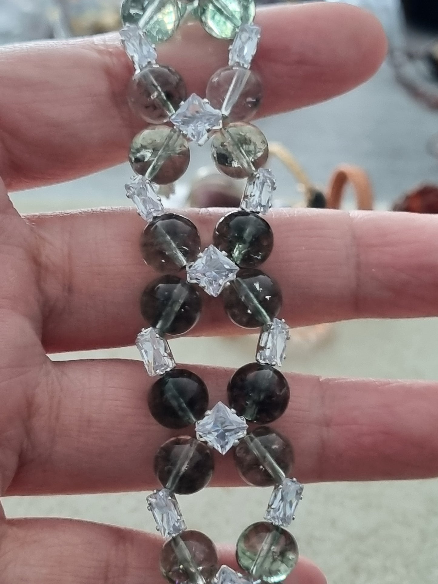 Crystal and Stone Bracelets