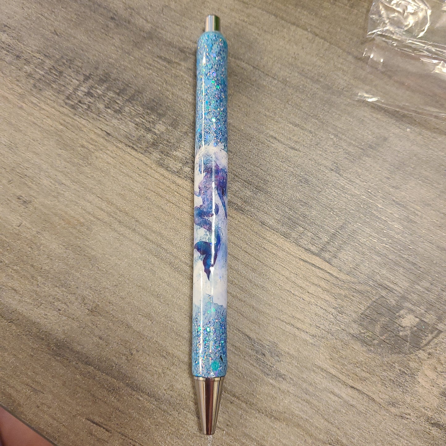 Blue Mermaid Glitter Pen